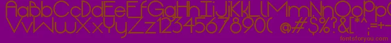 OriginExtrabold Font – Brown Fonts on Purple Background