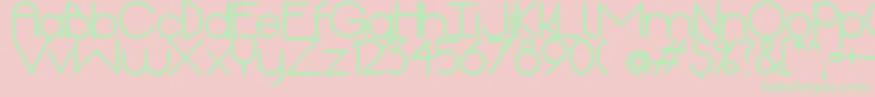 OriginExtrabold Font – Green Fonts on Pink Background