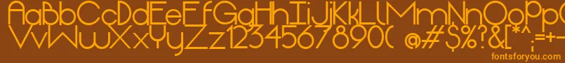 OriginExtrabold Font – Orange Fonts on Brown Background