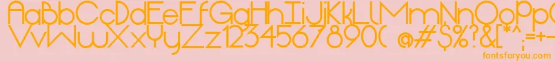 OriginExtrabold Font – Orange Fonts on Pink Background