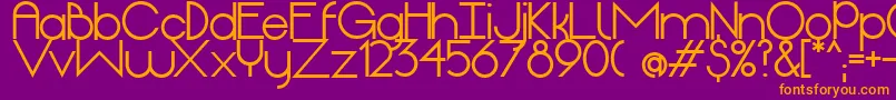 OriginExtrabold Font – Orange Fonts on Purple Background