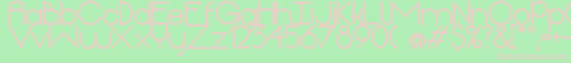 OriginExtrabold Font – Pink Fonts on Green Background