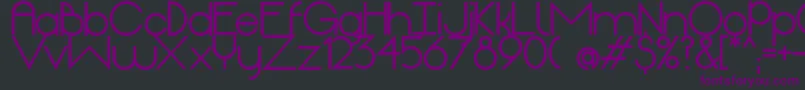 OriginExtrabold Font – Purple Fonts on Black Background
