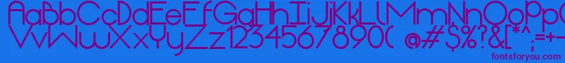 OriginExtrabold Font – Purple Fonts on Blue Background