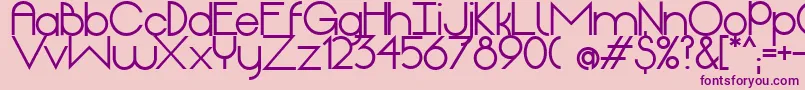 OriginExtrabold Font – Purple Fonts on Pink Background