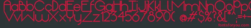 OriginExtrabold Font – Red Fonts on Black Background