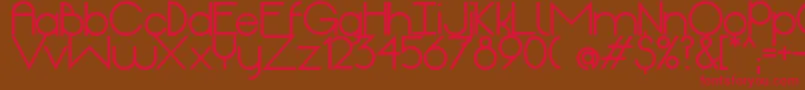 OriginExtrabold Font – Red Fonts on Brown Background