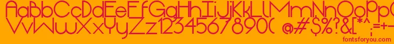 OriginExtrabold Font – Red Fonts on Orange Background