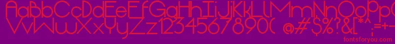 OriginExtrabold Font – Red Fonts on Purple Background