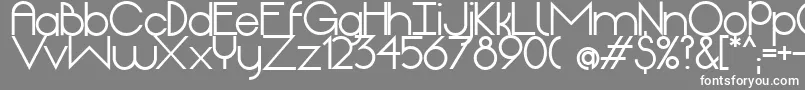 フォントOriginExtrabold – 灰色の背景に白い文字