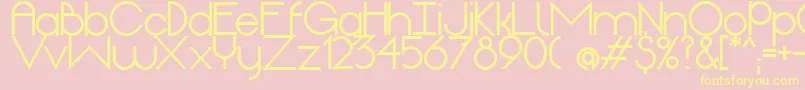 OriginExtrabold Font – Yellow Fonts on Pink Background
