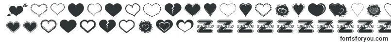 SexyLoveHearts2 Font – Fonts for Google Chrome