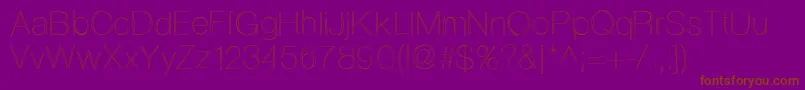 Ovrlap Font – Brown Fonts on Purple Background