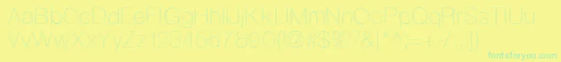 Więcej informacji o czcionce Ovrlap Czcionka Ovrlap – zielone czcionki na żółtym tle