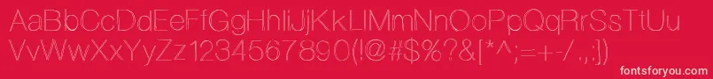 Ovrlap Font – Pink Fonts on Red Background