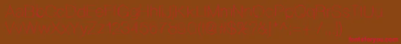 Ovrlap Font – Red Fonts on Brown Background