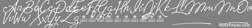 TomatoesPersonalUse Font – White Fonts on Gray Background