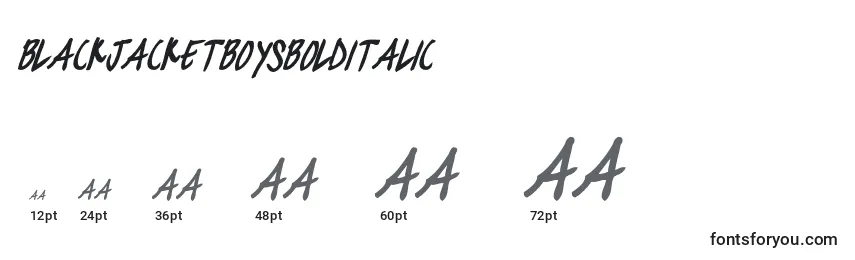 BlackjacketboysBolditalic (49546) Font Sizes