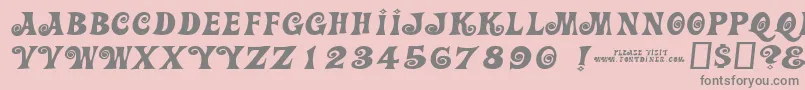 Actioniswiderjl Font – Gray Fonts on Pink Background