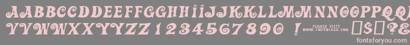 Actioniswiderjl Font – Pink Fonts on Gray Background