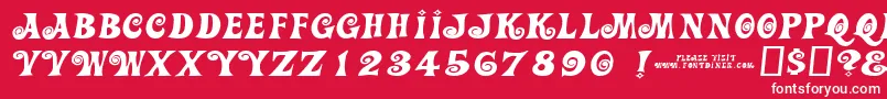 Actioniswiderjl Font – White Fonts on Red Background