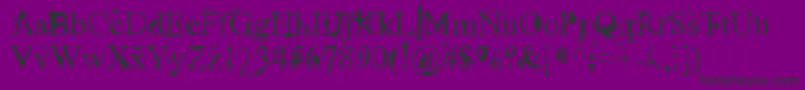 UglyFace Font – Black Fonts on Purple Background