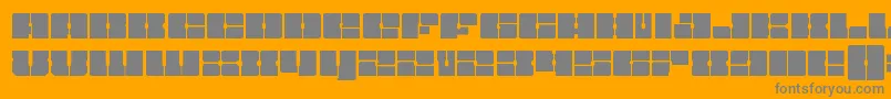 Starnurseryexpand Font – Gray Fonts on Orange Background