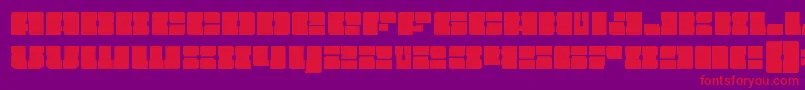 Starnurseryexpand Font – Red Fonts on Purple Background