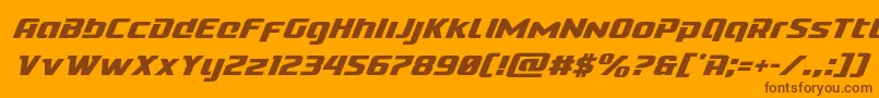 More about Cobaltaliensuperital Font Cobaltaliensuperital Font – Brown Fonts on Orange Background