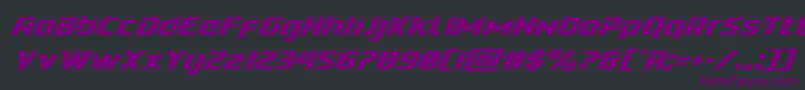 Cobaltaliensuperital Font – Purple Fonts on Black Background