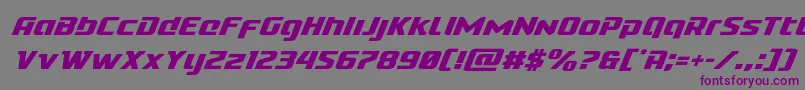 Cobaltaliensuperital Font – Purple Fonts on Gray Background