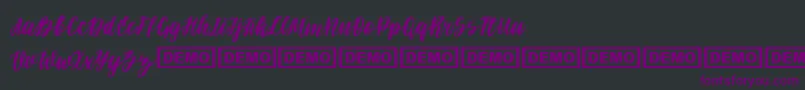 Шрифт Darflow – фиолетовые шрифты на чёрном фоне