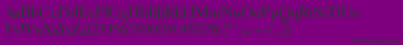 ElectraLtBoldDisplay Font – Black Fonts on Purple Background