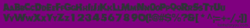 BadlyRegularTtnorm Font – Black Fonts on Purple Background