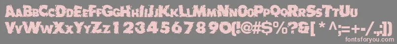 BadlyRegularTtnorm Font – Pink Fonts on Gray Background