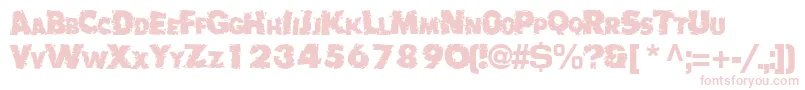 BadlyRegularTtnorm Font – Pink Fonts on White Background