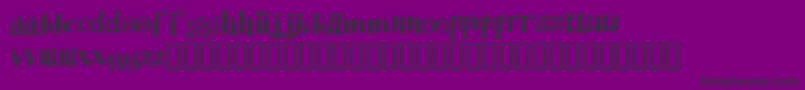 フォントProtecti – 紫の背景に黒い文字