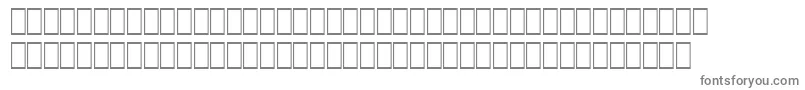 フォントWpsi13n – 白い背景に灰色の文字