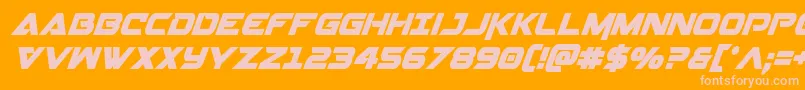 Gemina2condital Font – Pink Fonts on Orange Background