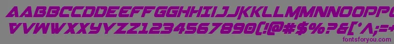 Gemina2condital Font – Purple Fonts on Gray Background