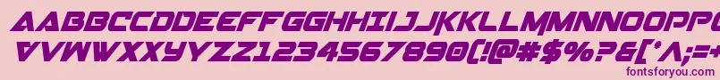 Gemina2condital Font – Purple Fonts on Pink Background