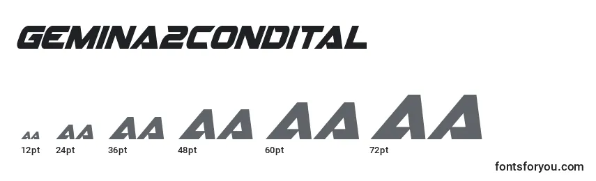 Gemina2condital Font Sizes