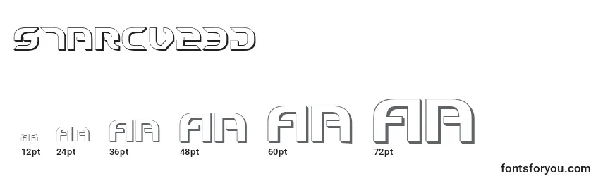 Starcv23D Font Sizes
