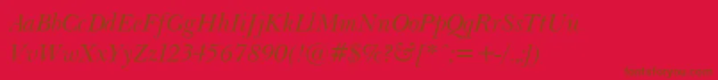 Шрифт Baske10 – коричневые шрифты на красном фоне
