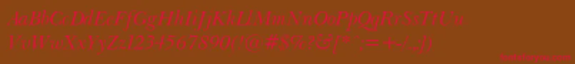 Baske10 Font – Red Fonts on Brown Background