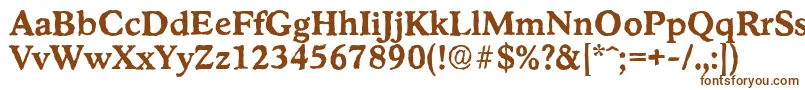 StratfordantiqueBold Font – Brown Fonts on White Background