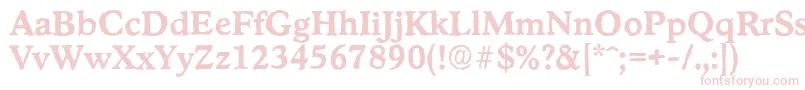 StratfordantiqueBold Font – Pink Fonts on White Background
