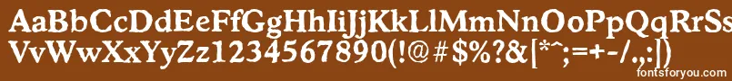 StratfordantiqueBold Font – White Fonts on Brown Background
