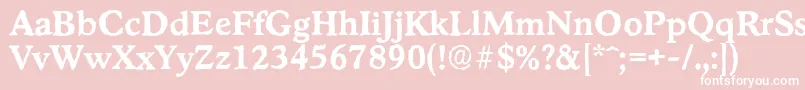 StratfordantiqueBold Font – White Fonts on Pink Background