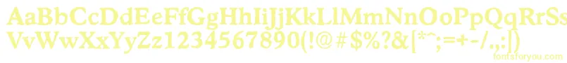 StratfordantiqueBold-Schriftart – Gelbe Schriften